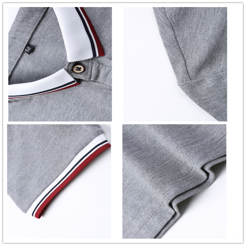 BROWON Casual Summer Short Sleeve T-shirt Turn-down Collar Business Formal T-shirt Slim Fit Men Clothes Plus Size