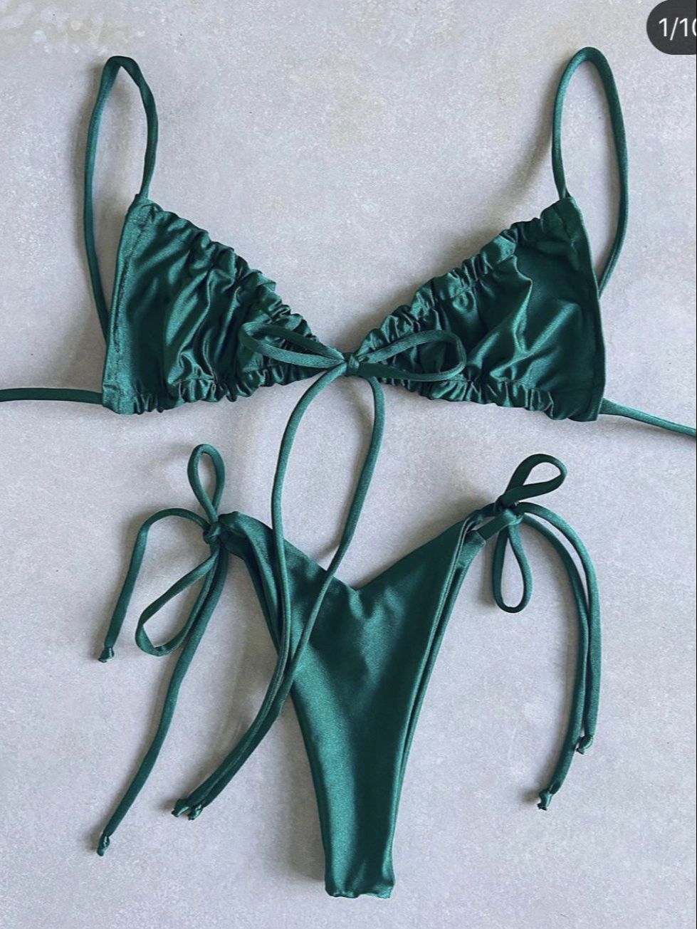 Sexy Micro Bikini 2021 Women Swimsuit Bandage Bikini Set Swimwear Female Halter Top Brazilian Bathing Suit Bather Biquini