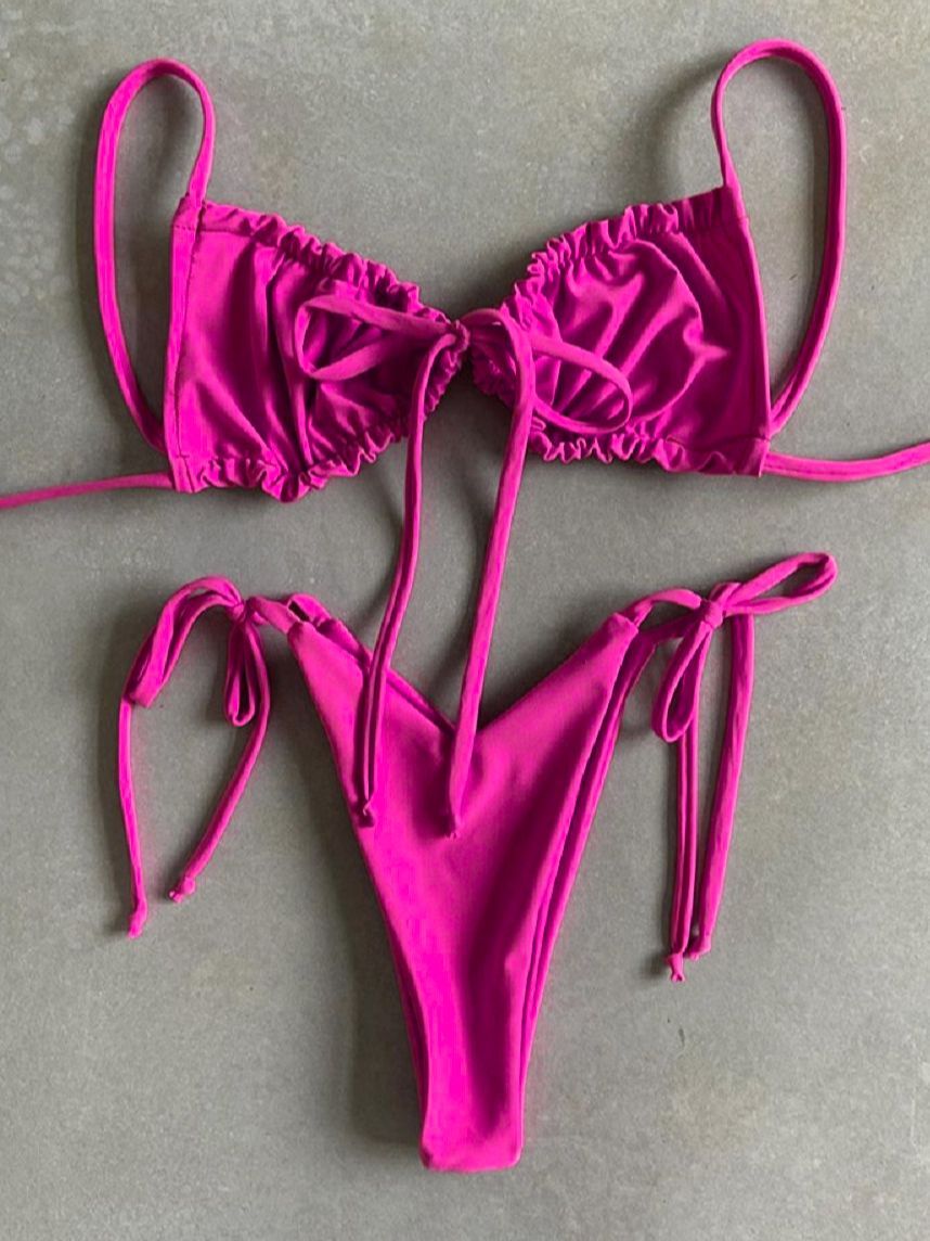 Sexy Micro Bikini 2021 Women Swimsuit Bandage Bikini Set Swimwear Female Halter Top Brazilian Bathing Suit Bather Biquini
